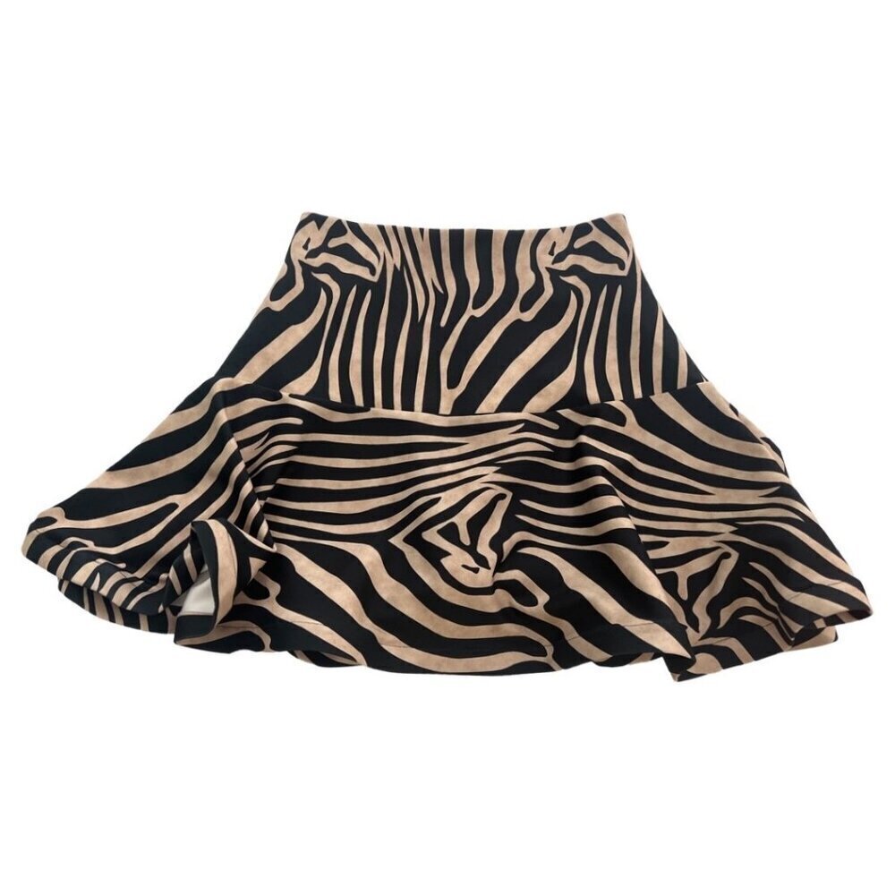 Eugenia Fernandez animal print mini skirt size M